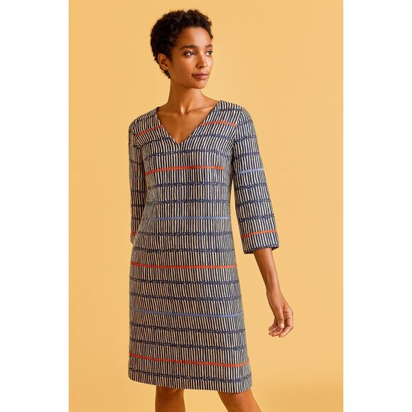 Boden Dress Size 8 LONG Shift Dress 3/4 Sleeve Workwear - Picture 1 of 7